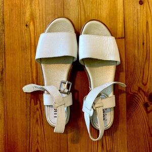 White Wedge Sandal